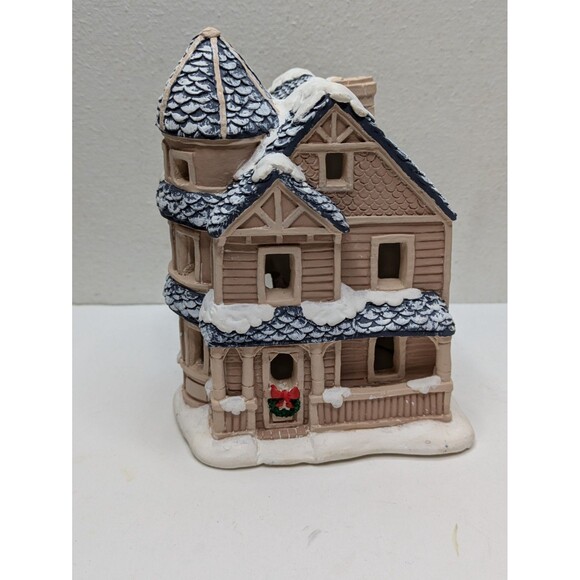 California Creations Christmas Village PAINTED Victorian House Holiday SE - Picture 1 of 6